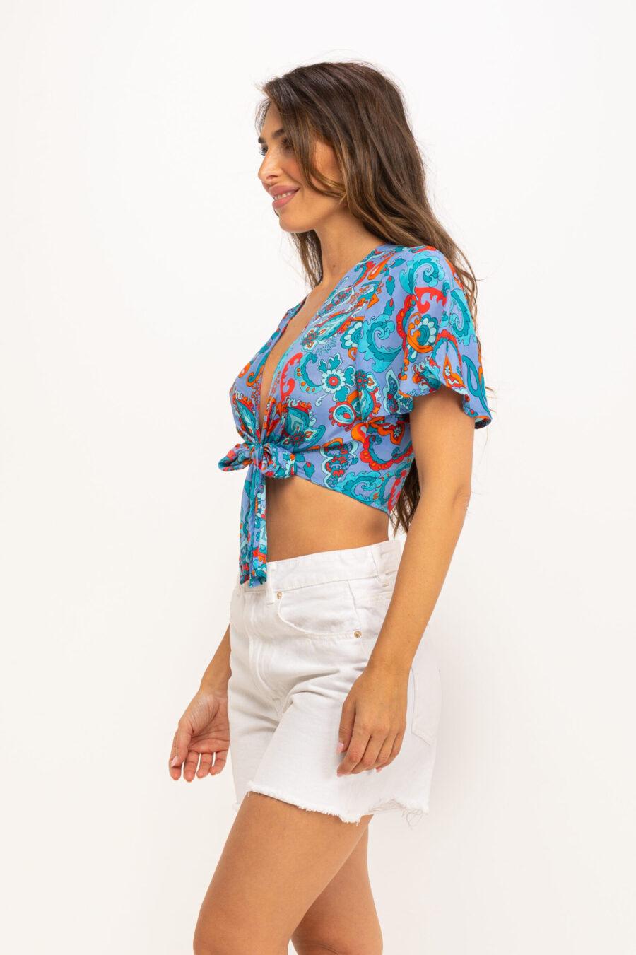 peace&love by calao BLUSA CORTA ESTAMPADA Tienda