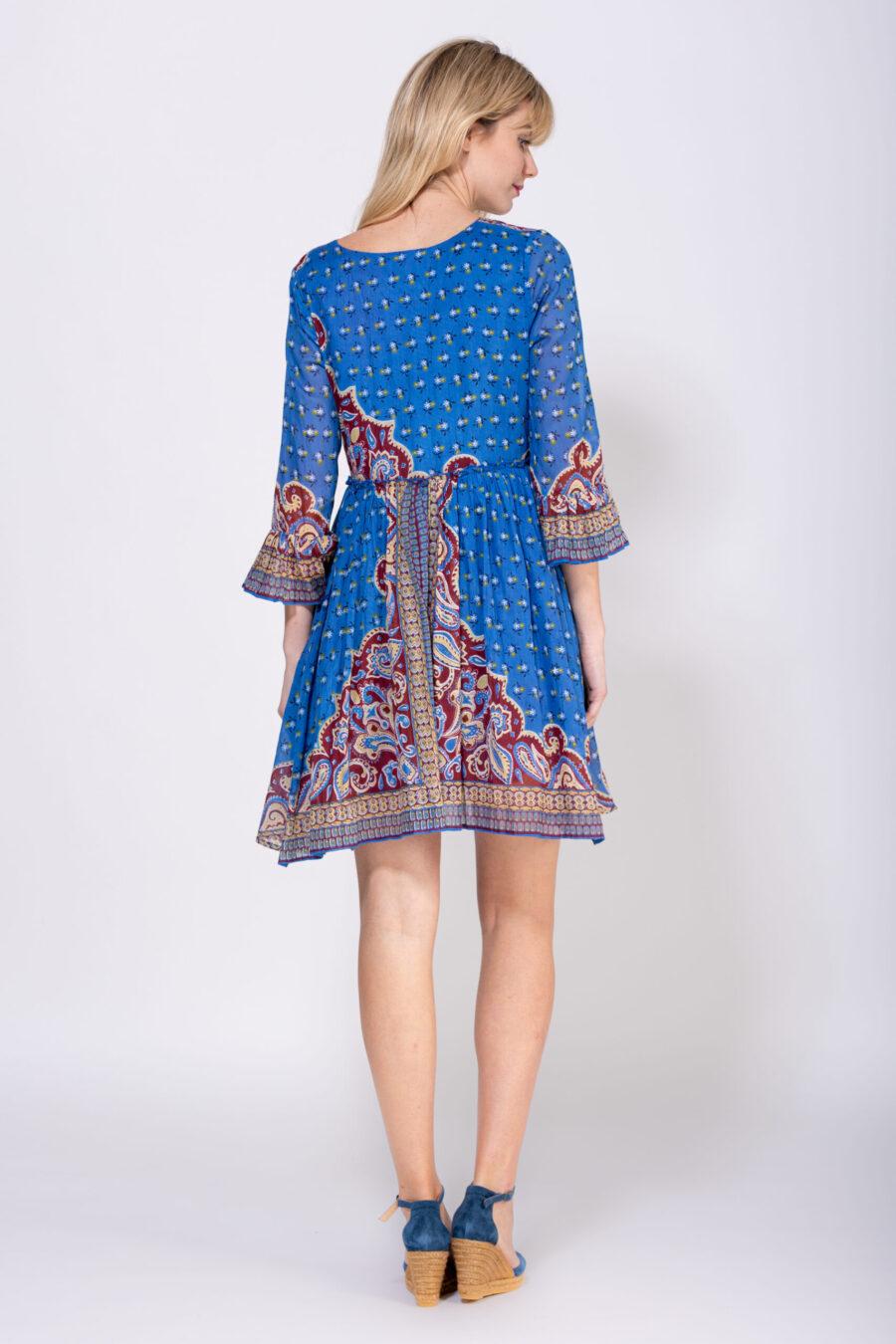 peace&love by calao VESTIDO CORTO ESTAMPADO CACHEMIRE Rebajas online