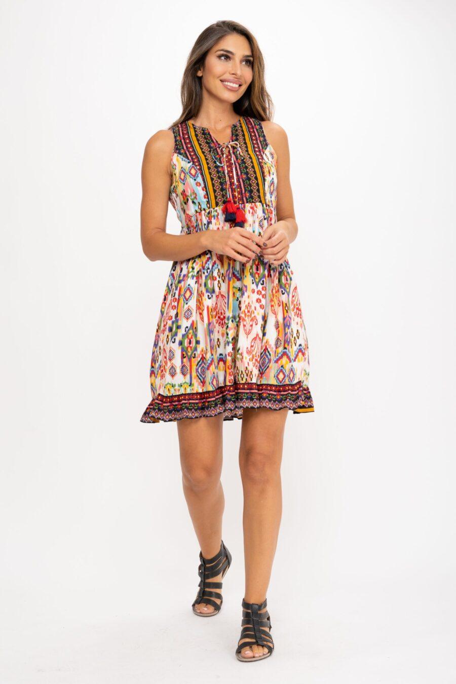 peace&love by calao VESTIDO CON DOS ESTAMPADOS Envío gratis