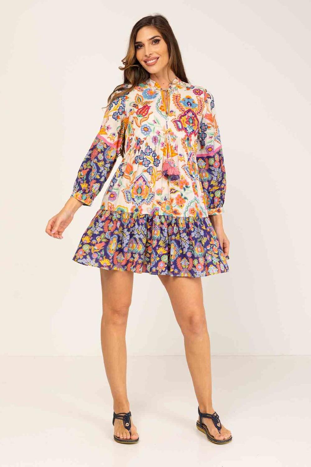 peace&love by calao TUNICA AMPLIA CON MIX DE ESTAMPADOS Descuentos del mes