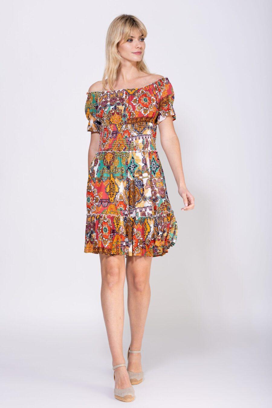 peace&love by calao VESTIDO ESTAMPADO CORTO Última moda