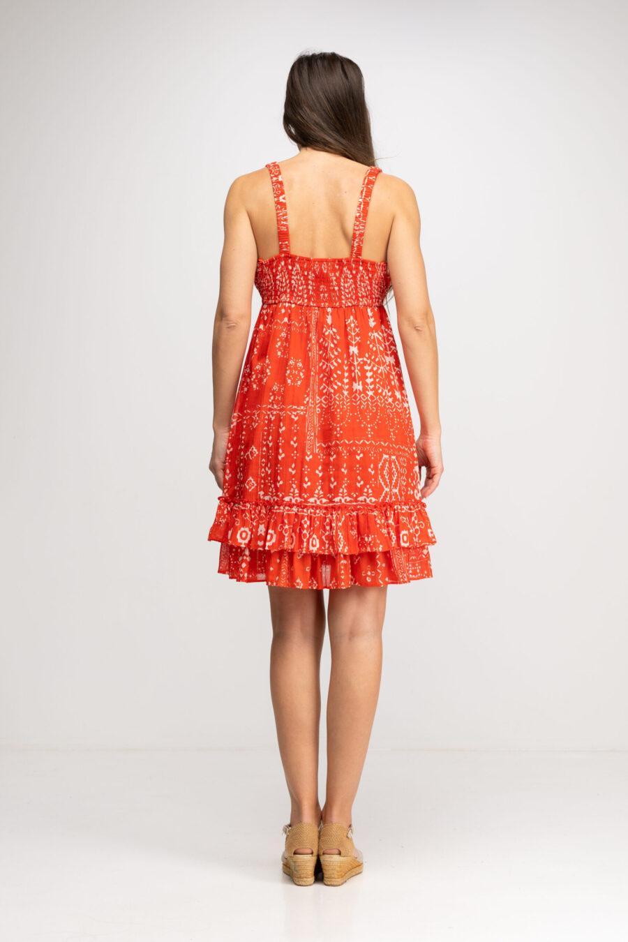 peace&love by calao VESTIDO CORTO ESTAMPADO BITONO Ofertas especiales