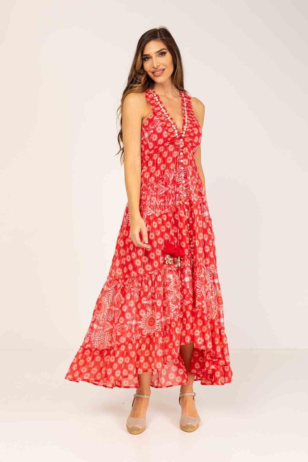 peace&love by calao VESTIDO LARGO ESTAMPADO Outlet online