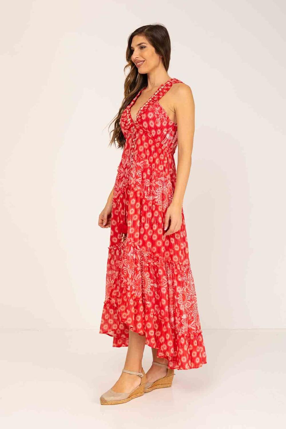 peace&love by calao VESTIDO LARGO ESTAMPADO Outlet online