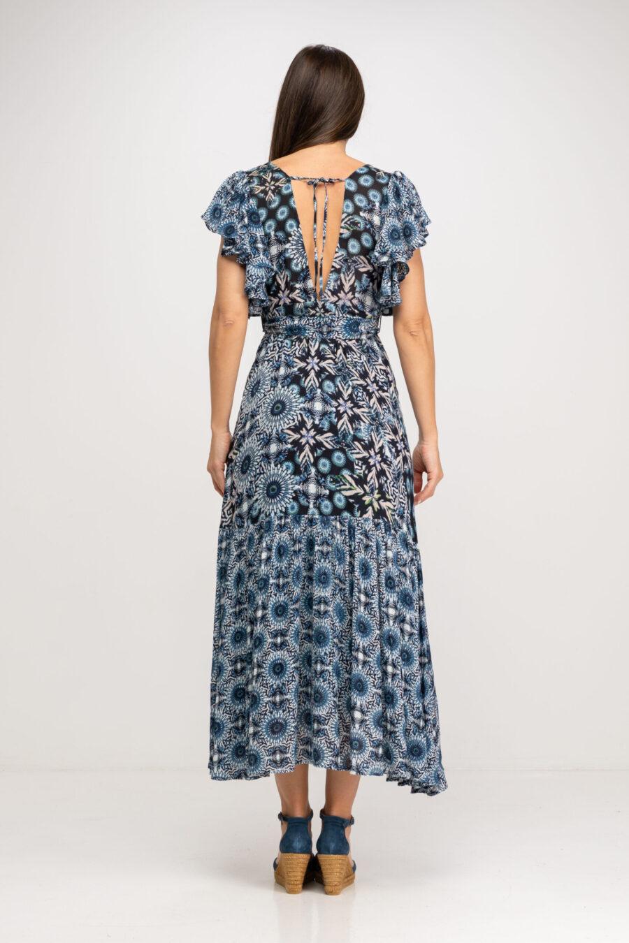 peace&love by calao VESTIDO LARGO CON MIX DE ESTAMPADOS Rebajas