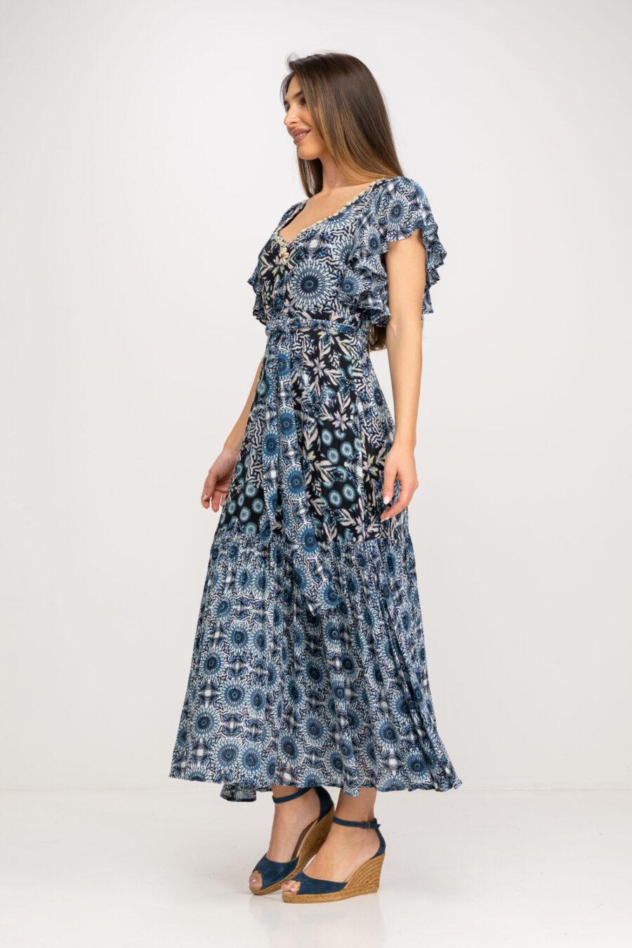 peace&love by calao VESTIDO LARGO CON MIX DE ESTAMPADOS Rebajas