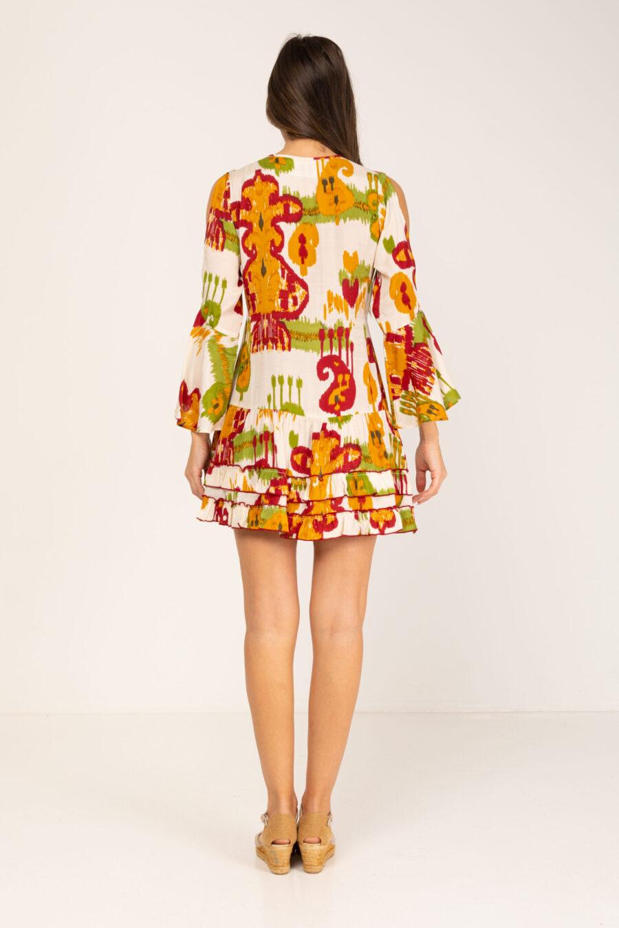 peace&love by calao VESTIDO CORTO CON ESTAMPADO Venta caliente