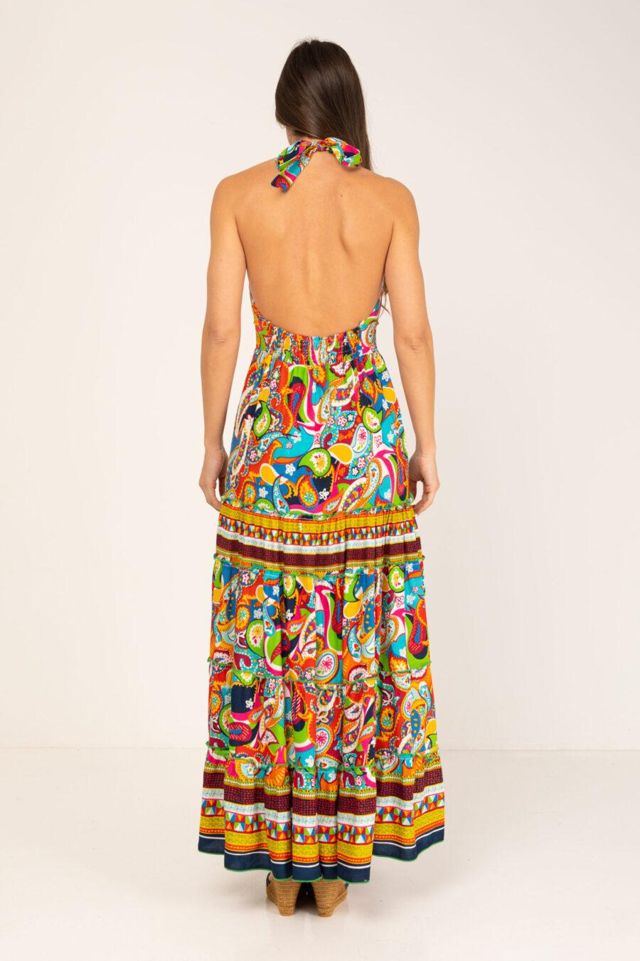 peace&love by calao VESTIDO LARGO TIRANTES AL CUELLO Rebajas baratas