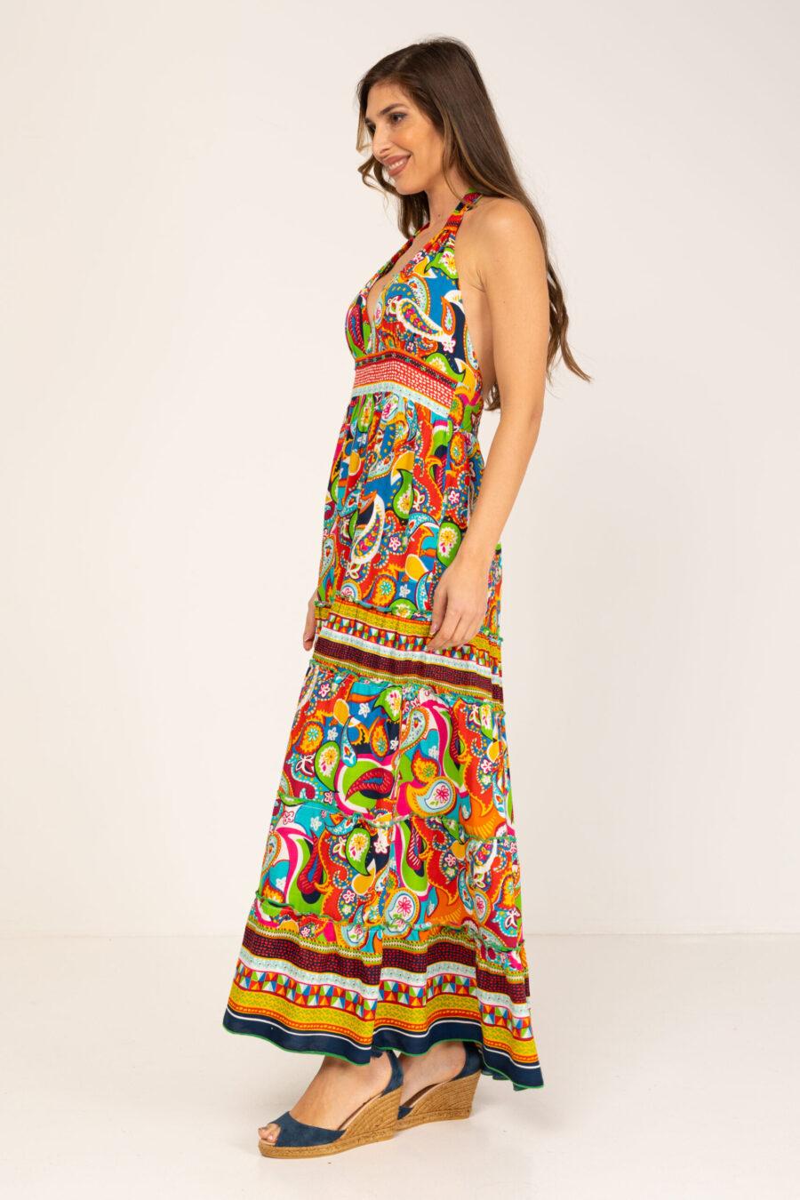 peace&love by calao VESTIDO LARGO TIRANTES AL CUELLO Rebajas baratas