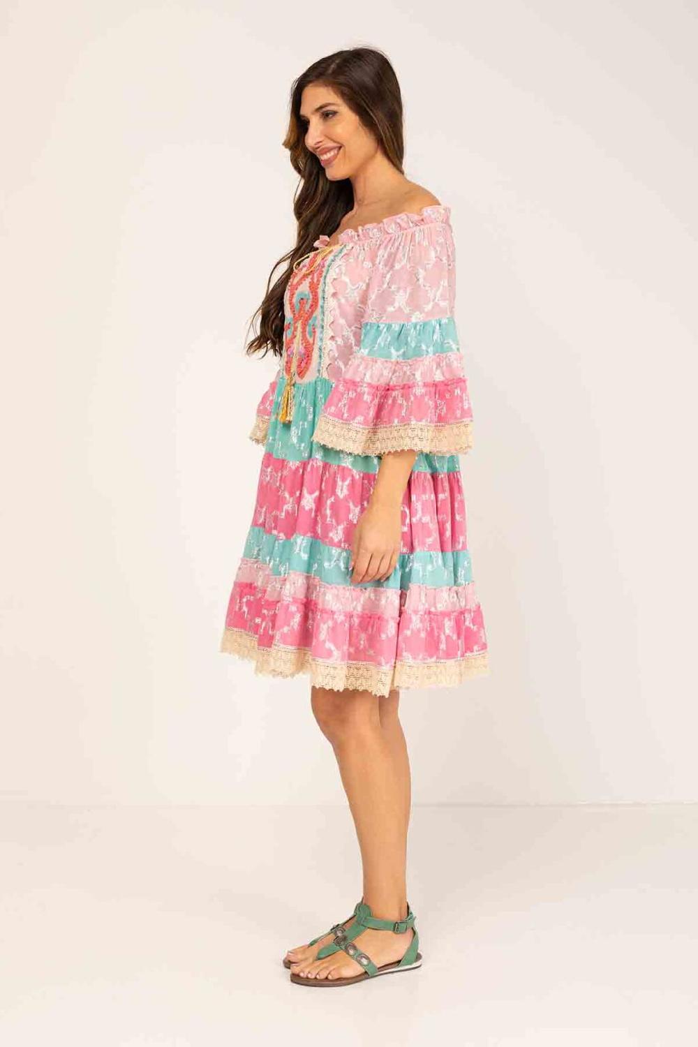 peace&love by calao VESTIDO CORTO ESTAMPADO Rebajas de fábrica