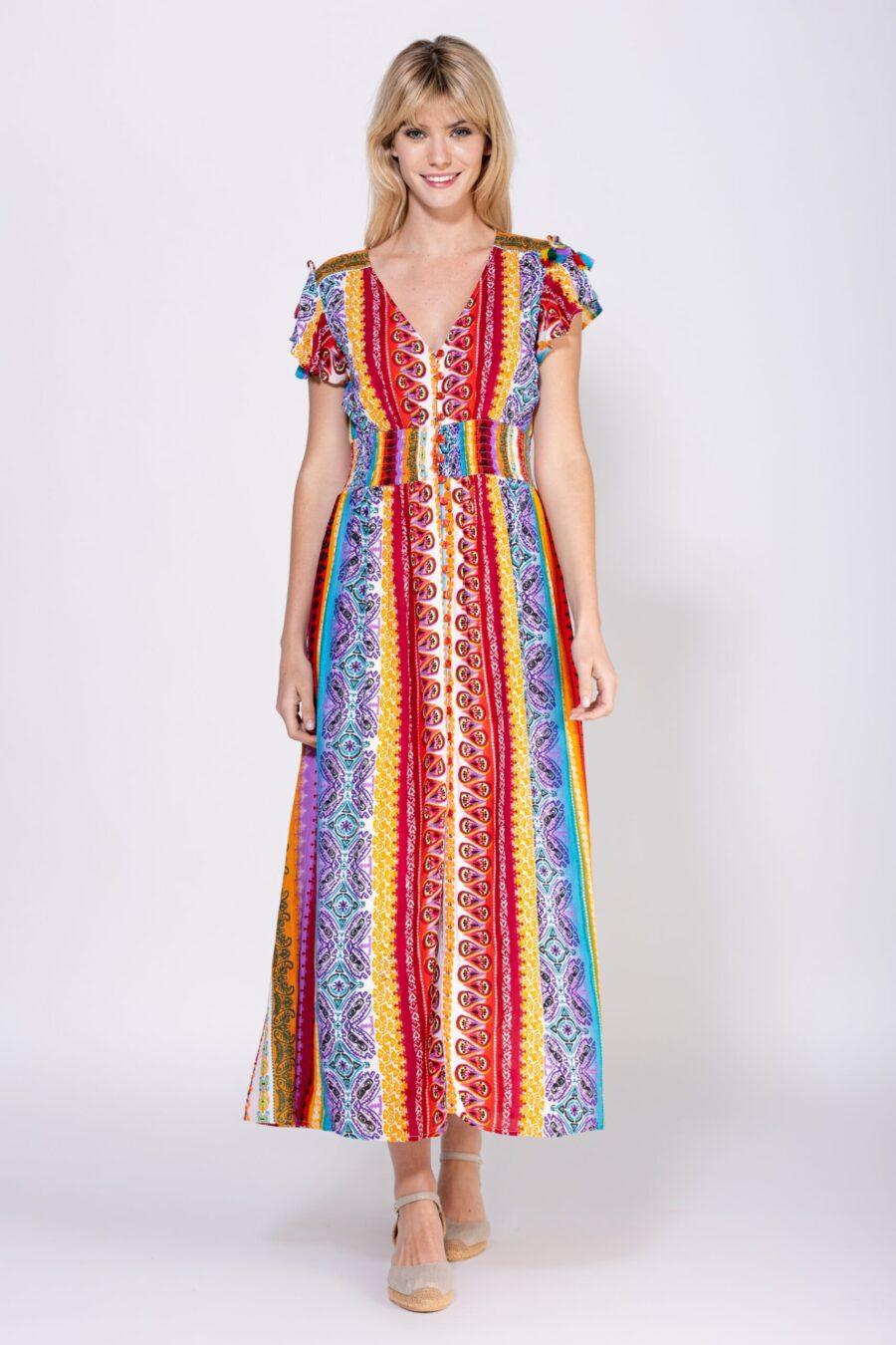 peace&love by calao VESTIDO LARGO ESTAMPADO Tienda