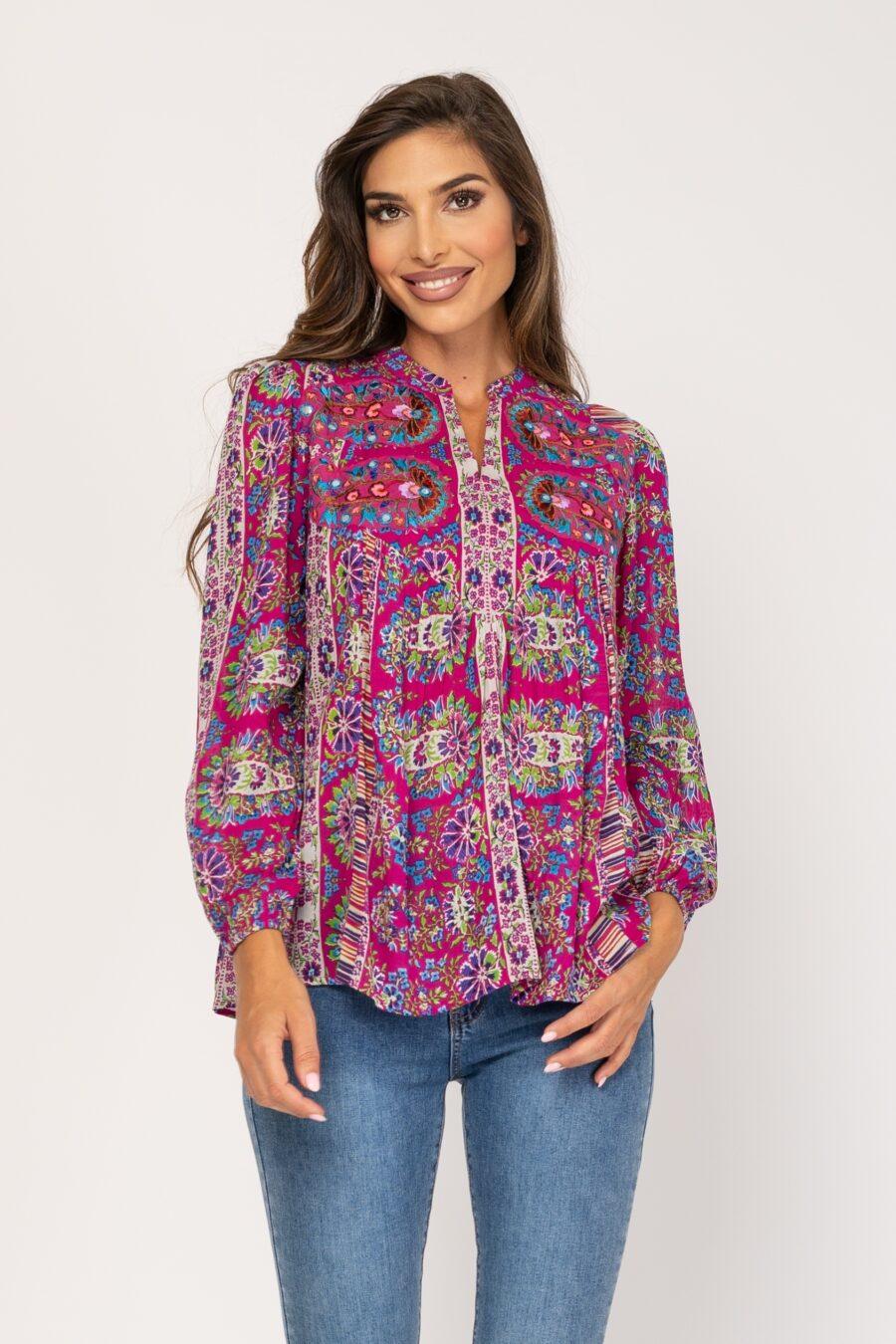 peace&love by calao BLUSA ESTAMPADA PR3023B Envío internacional gratuito