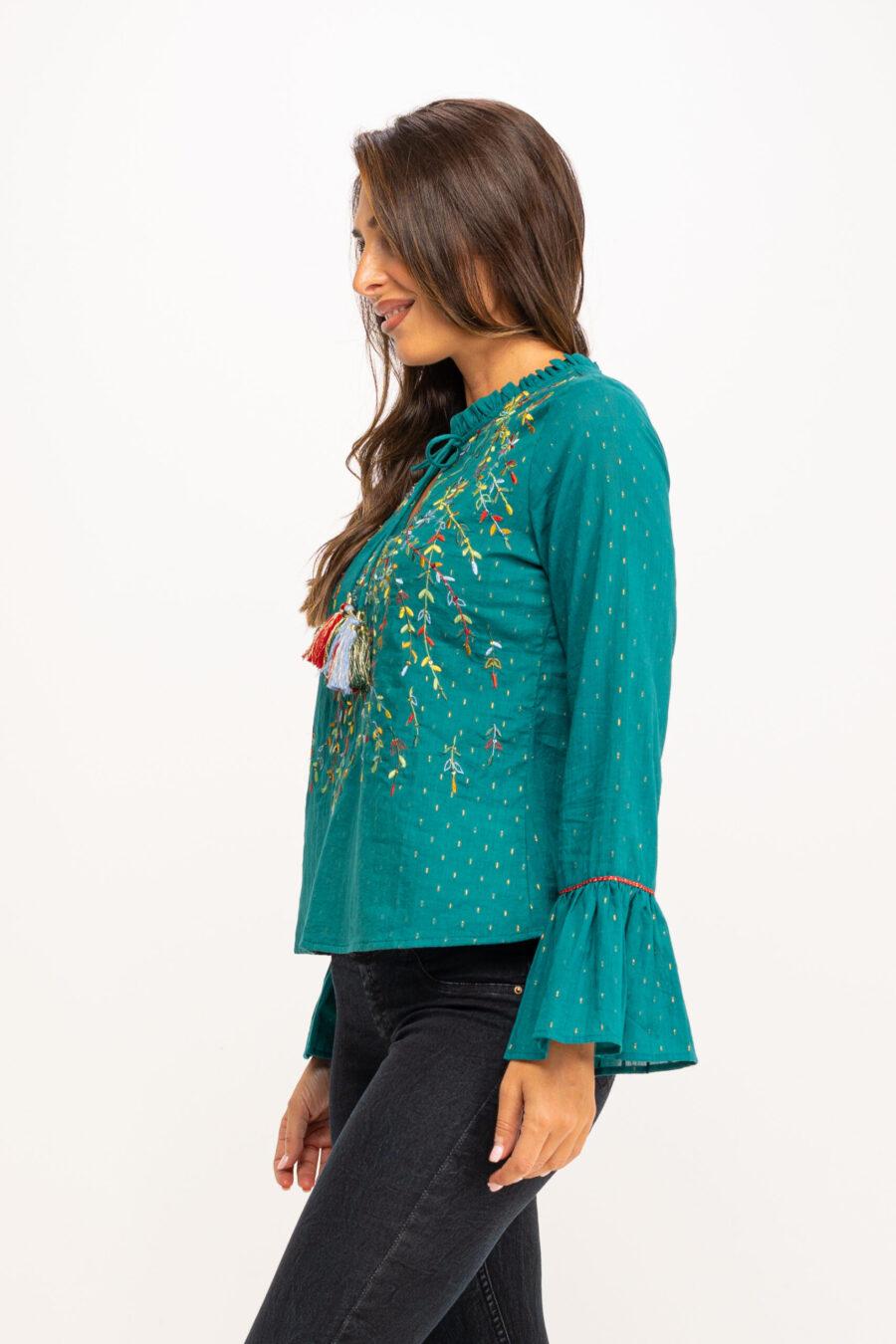 peace&love by calao BLUSA BORDADA ARTESANA PR1037B Limitado a 3 días
