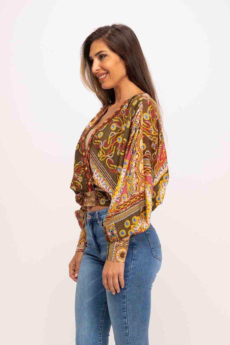 peace&love by calao BLUSA CON BORDADOS PR1095B Precios de Black Friday