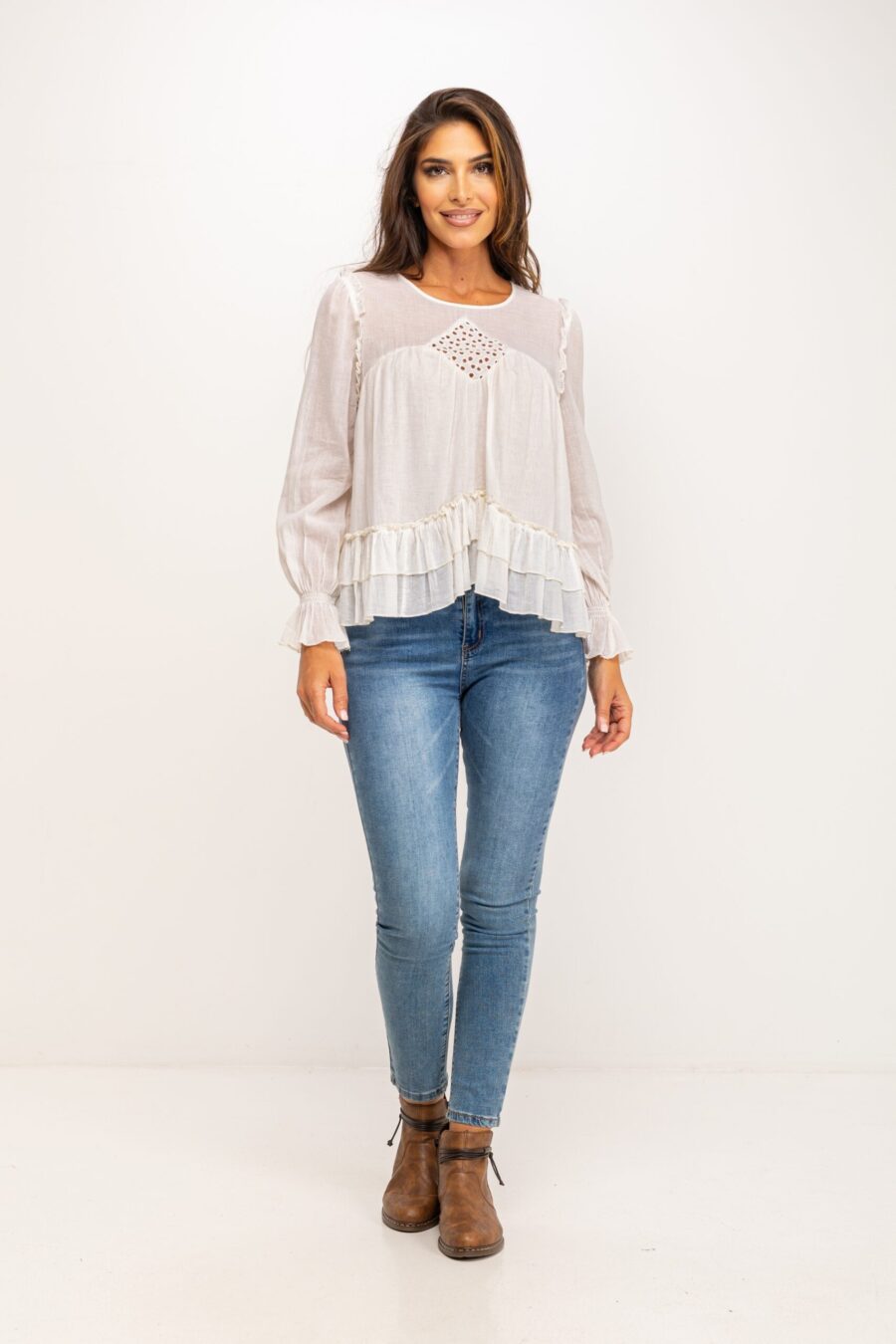 peace&love by calao BLUSA ALGODÓN IC1042B Libre de impuestos