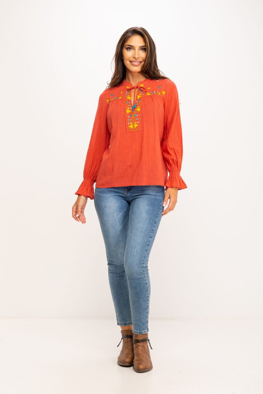 peace&love by calao BLUSA ALGODÓN RUSTICO IC1041B Grandes ahorros