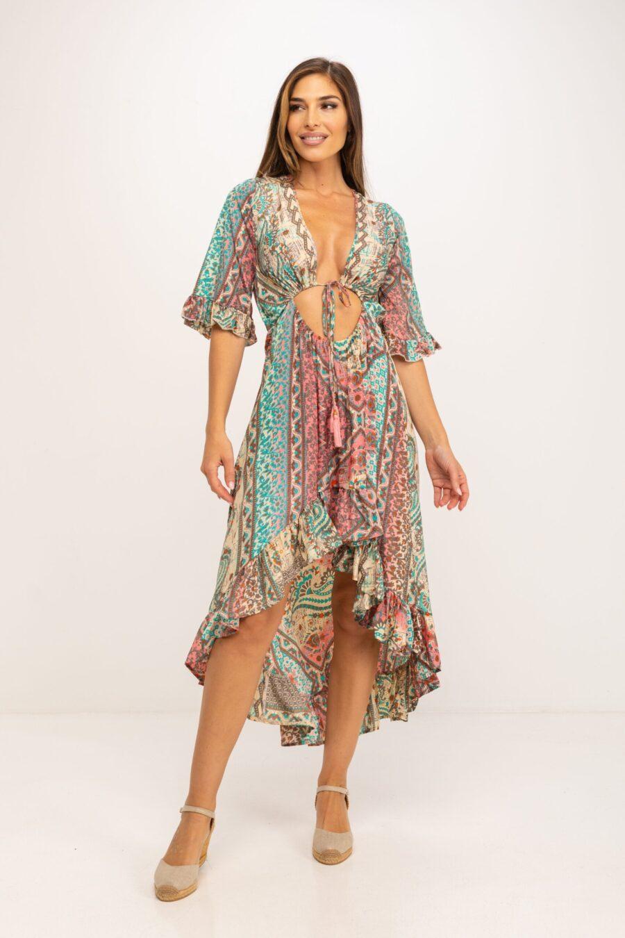 peace&love by calao VESTIDO MINI ESTAMPADO Venta caliente