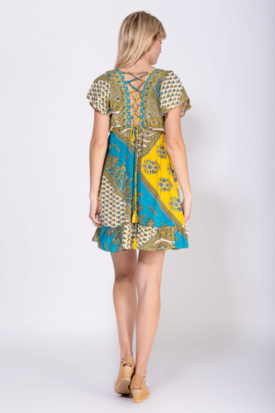peace&love by calao VESTIDO CORTO CON MANGA CORTA Rebajas baratas