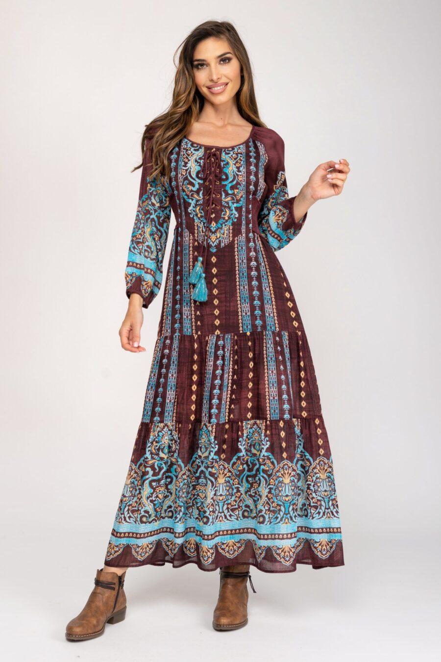 peace&love by calao VESTIDO ESTAMPADO PR3109V Mejor oferta