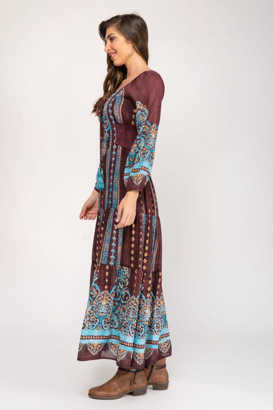 peace&love by calao VESTIDO ESTAMPADO PR3109V Mejor oferta