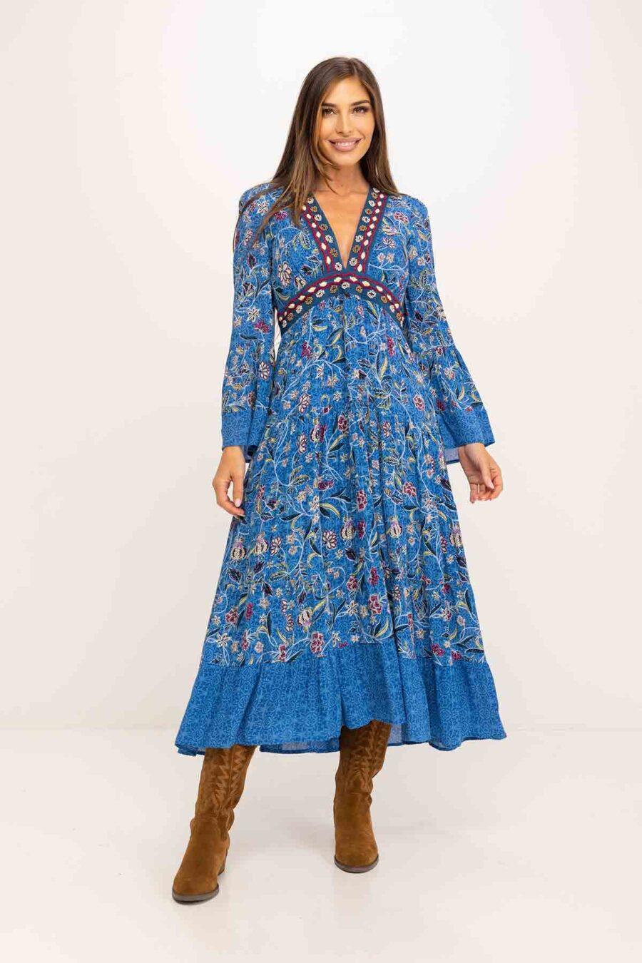 peace&love by calao VESTIDO CUELLO EN UVE PR1160V Envío gratis