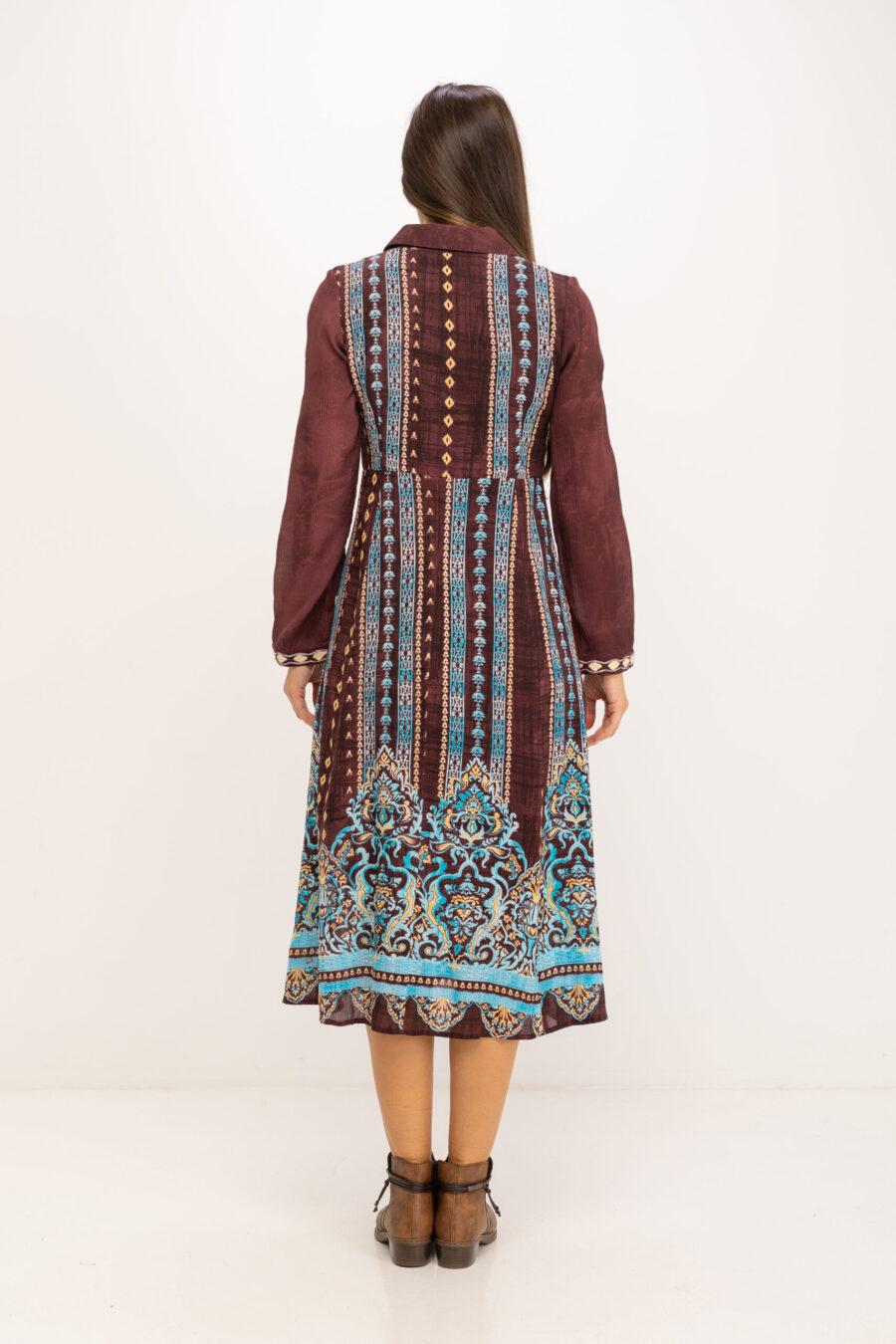peace&love by calao VESTIDO ESTAMPADO ABOTONADO PR3077V Oferta especial