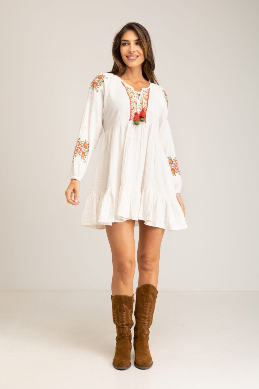 peace&love by calao VESTIDO LISO PR3089V ÚLTIMAS EDICIONES