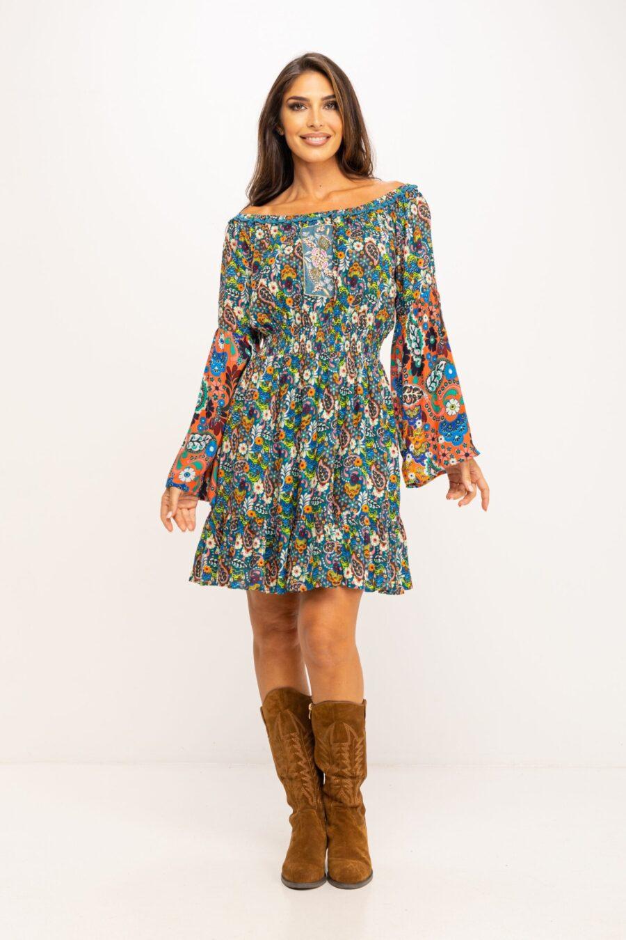 peace&love by calao VESTIDO ESTAMPADO PR1145V Superdescuento
