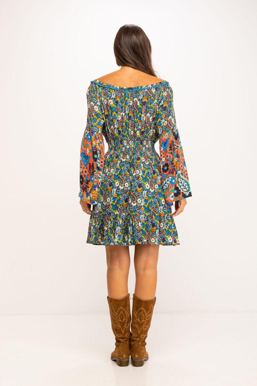 peace&love by calao VESTIDO ESTAMPADO PR1145V Superdescuento