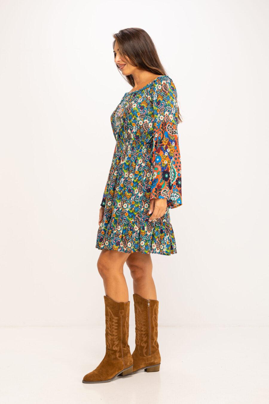 peace&love by calao VESTIDO ESTAMPADO PR1145V Superdescuento