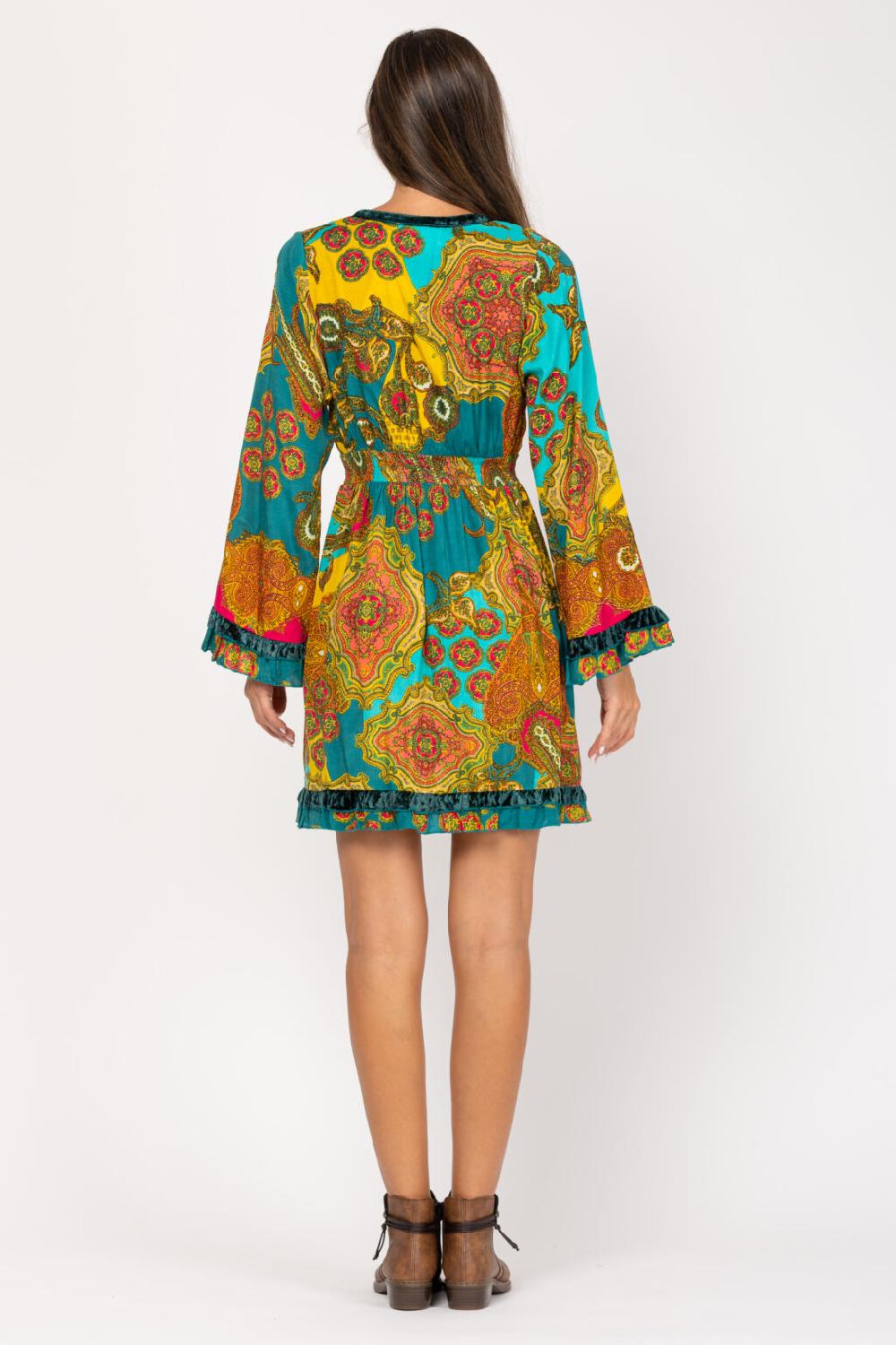 peace&love by calao VESTIDO ESTAMPADO PR8153V En oferta