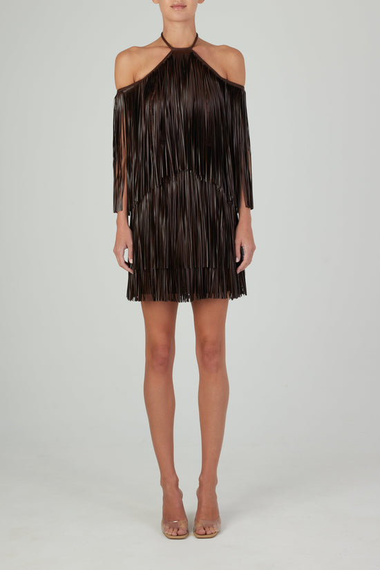 silvia tcherassi Vercelli Dress Brown Outlet online