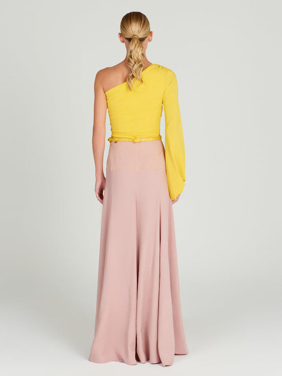 silvia tcherassi Oriana Blouse Yellow Rebajas top