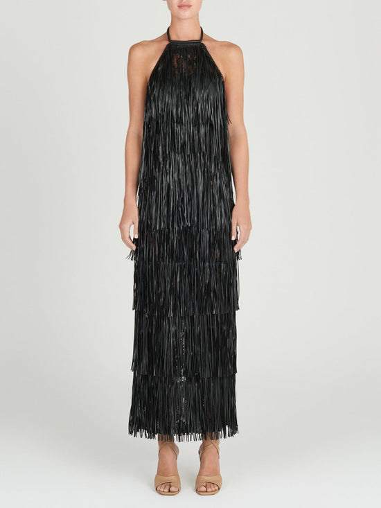 silvia tcherassi Susa Dress Black Ahorra y exporta