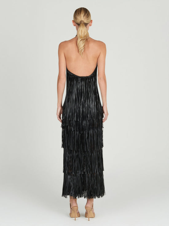 silvia tcherassi Susa Dress Black Ahorra y exporta