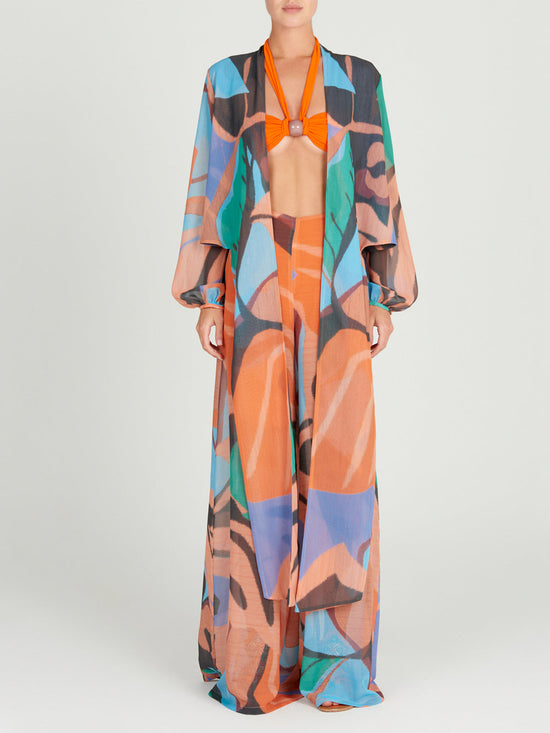 silvia tcherassi Honey Blouse Pastel Multi Swirls Oferta exclusiva