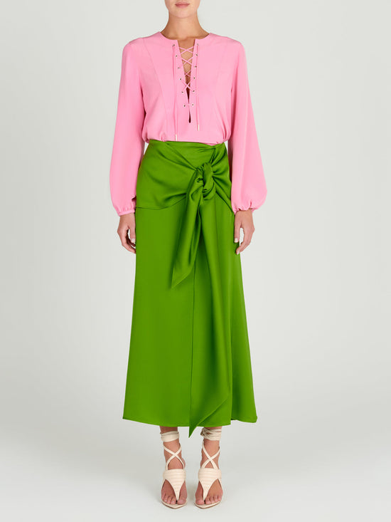 silvia tcherassi Merve Blouse Pink Grandes ahorros
