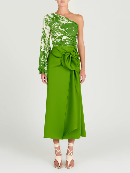 silvia tcherassi Oriana Blouse Green Cyprus En línea