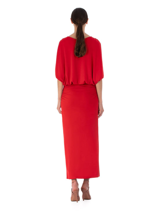 silvia tcherassi Vestido Harriet Rouge Ventas relámpago
