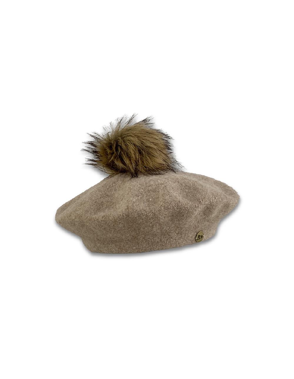 sombreros albero Boina Minks Pompón
