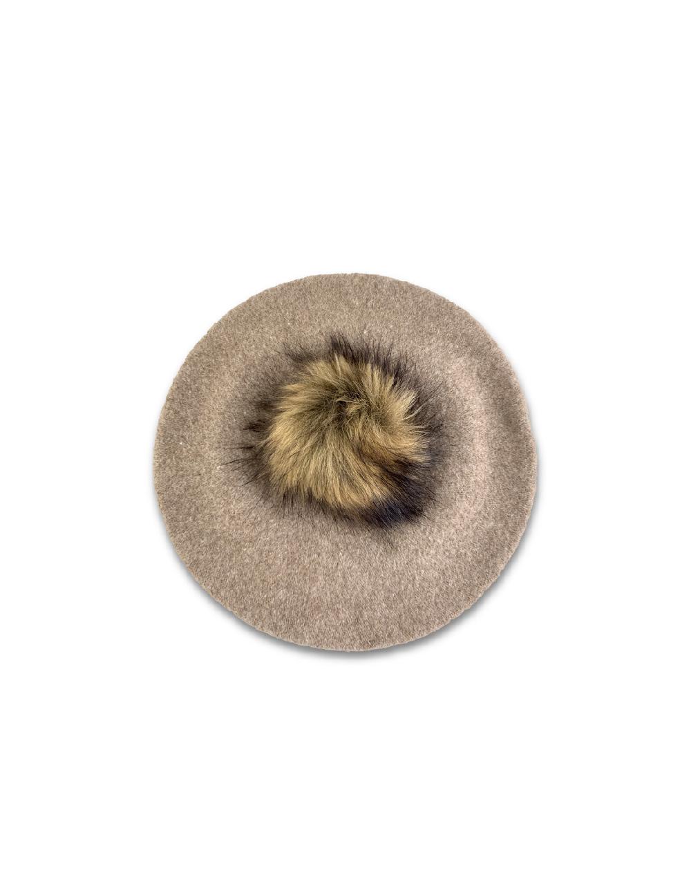 sombreros albero Boina Minks Pompón Superdescuento