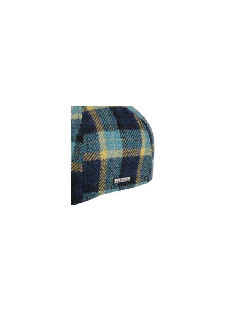 sombreros albero Gorra Texas Check Wool Azul Stetson Liquidación