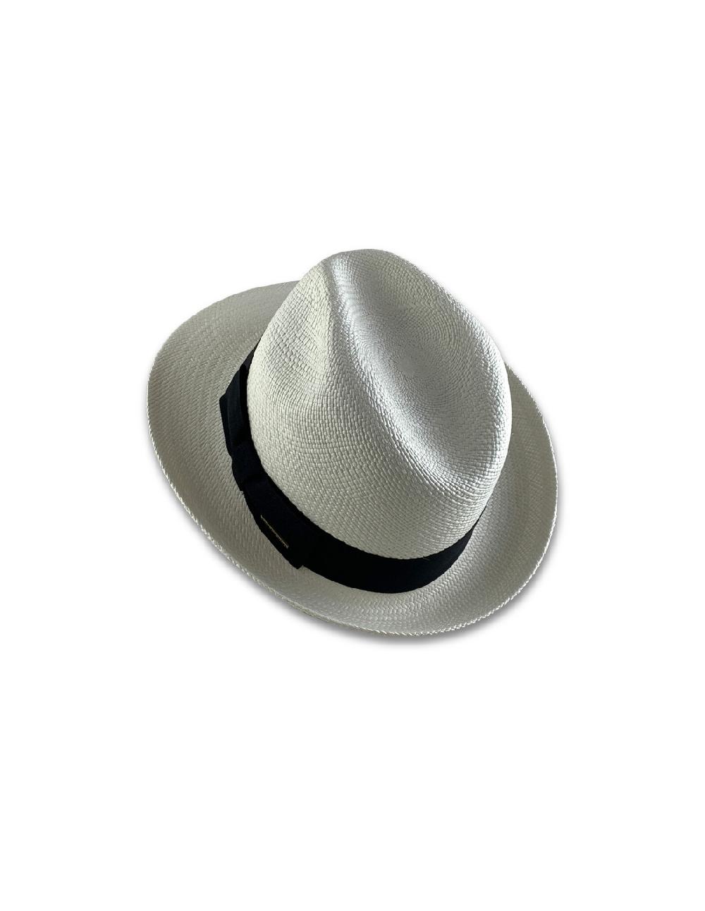 sombreros albero Sombrero Panamá Visconti Blanco Cinta Negro Oferta especial de fábrica