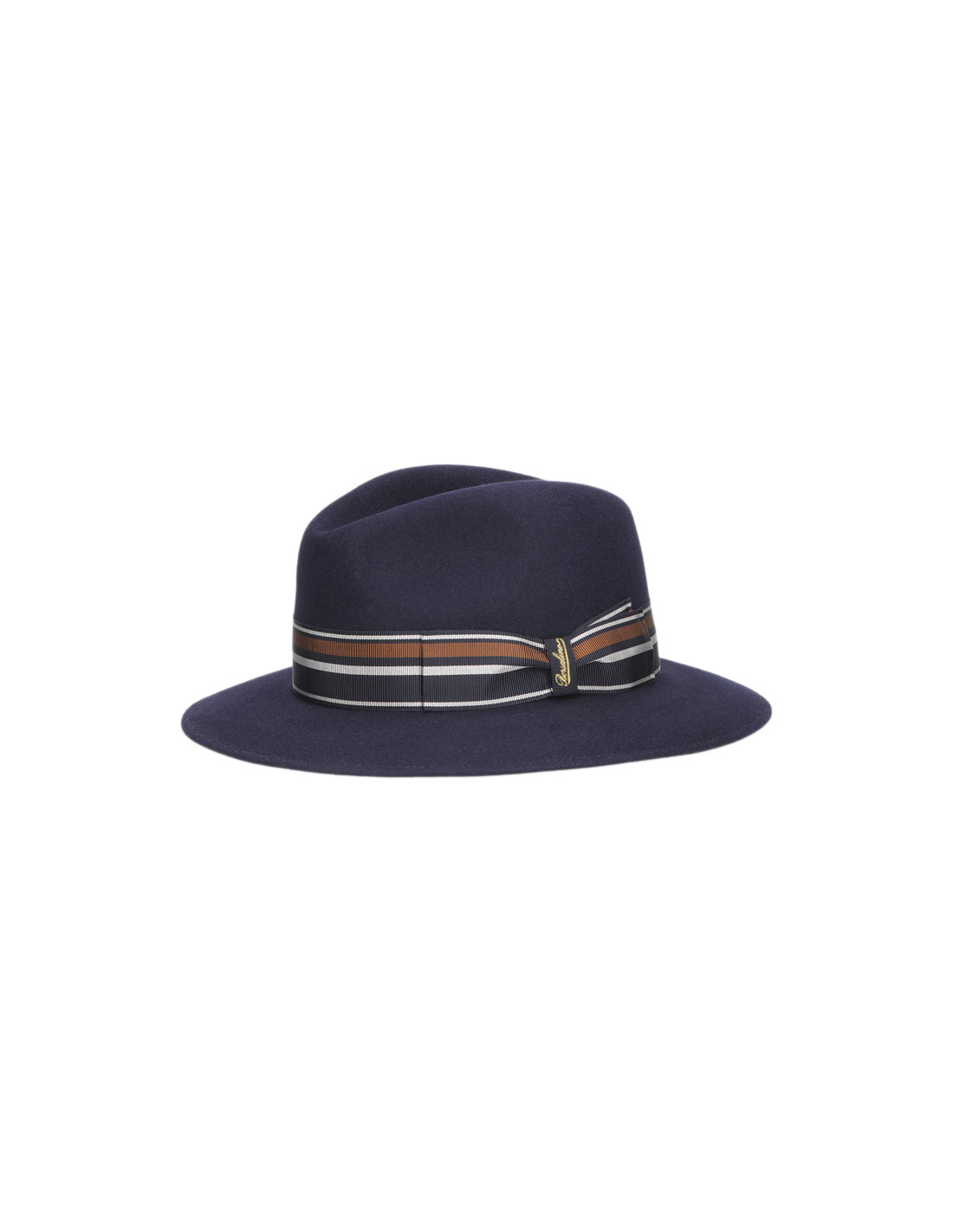 sombreros albero Sombrero Borsalino Alessandria Azul Marino Cinta Rayada