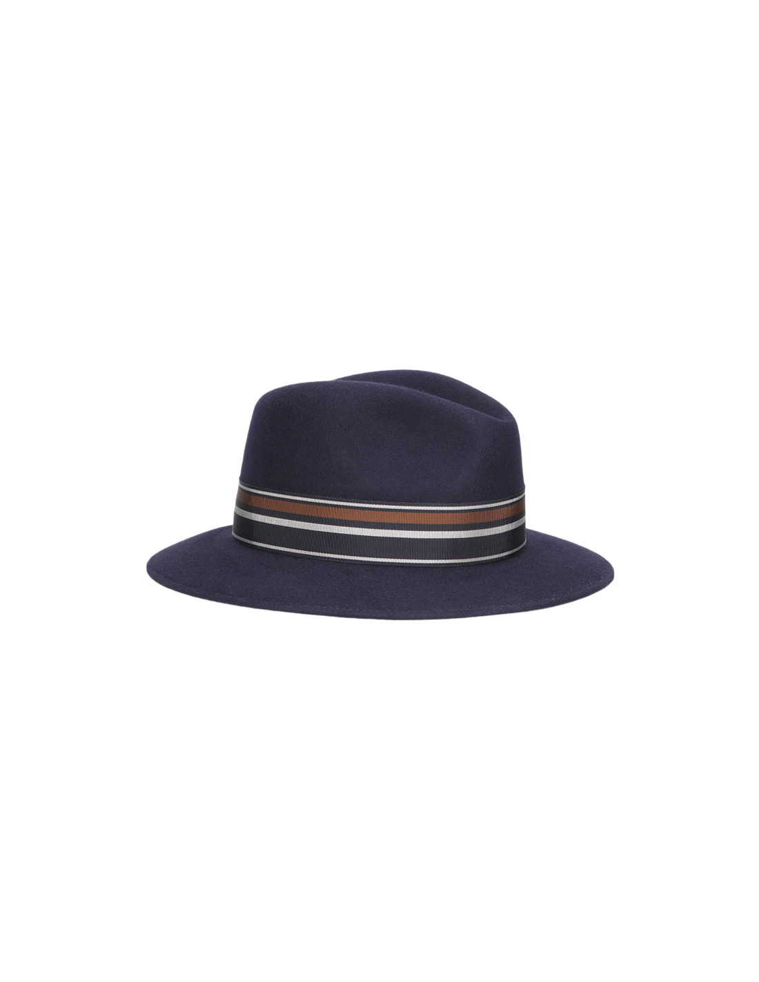 sombreros albero Sombrero Borsalino Alessandria Azul Marino Cinta Rayada Envío gratis