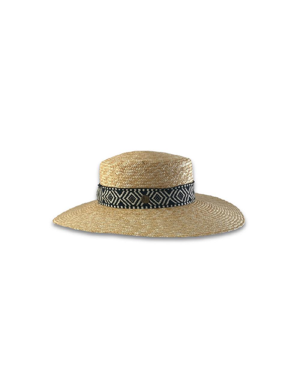 sombreros albero Sombrero Persepolis Natural Cinta Negra Outlet online