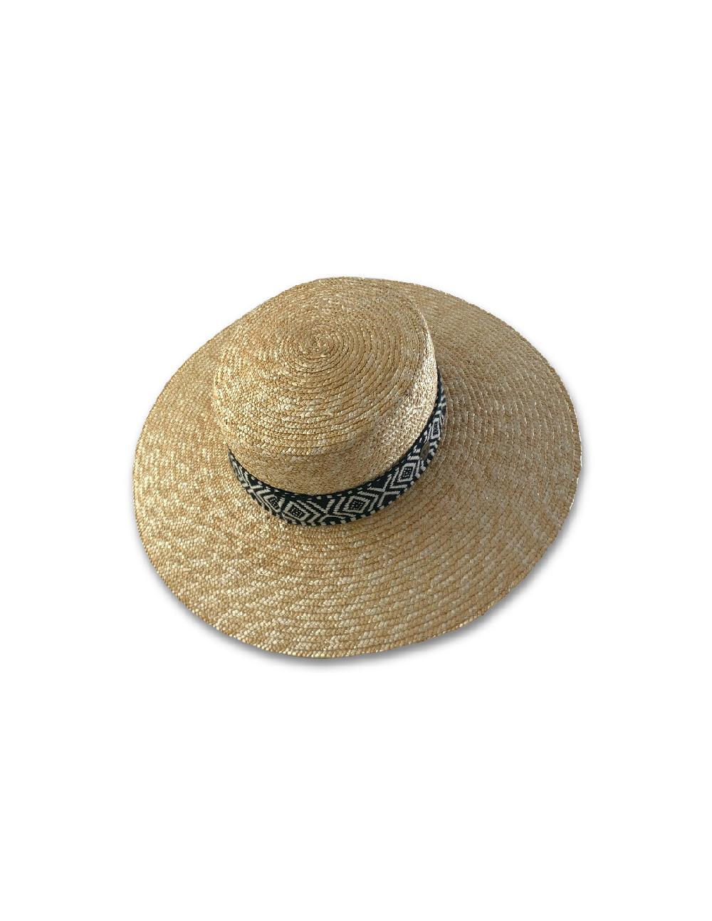sombreros albero Sombrero Persepolis Natural Cinta Negra Outlet online