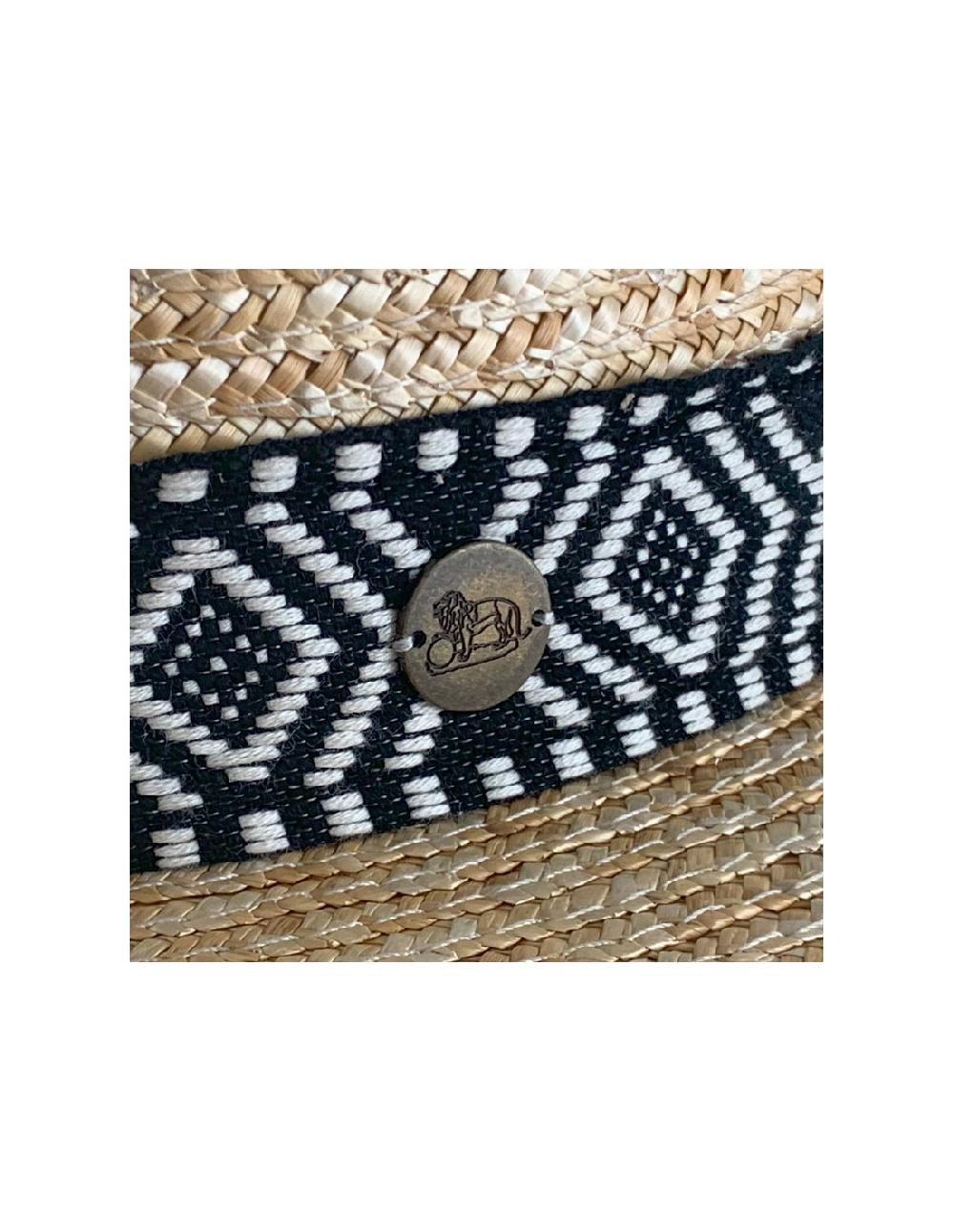 sombreros albero Sombrero Persepolis Natural Cinta Negra Outlet online