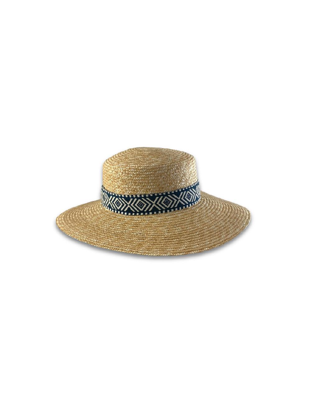 sombreros albero Sombrero Persepolis Natural Cinta Navy Rebajas