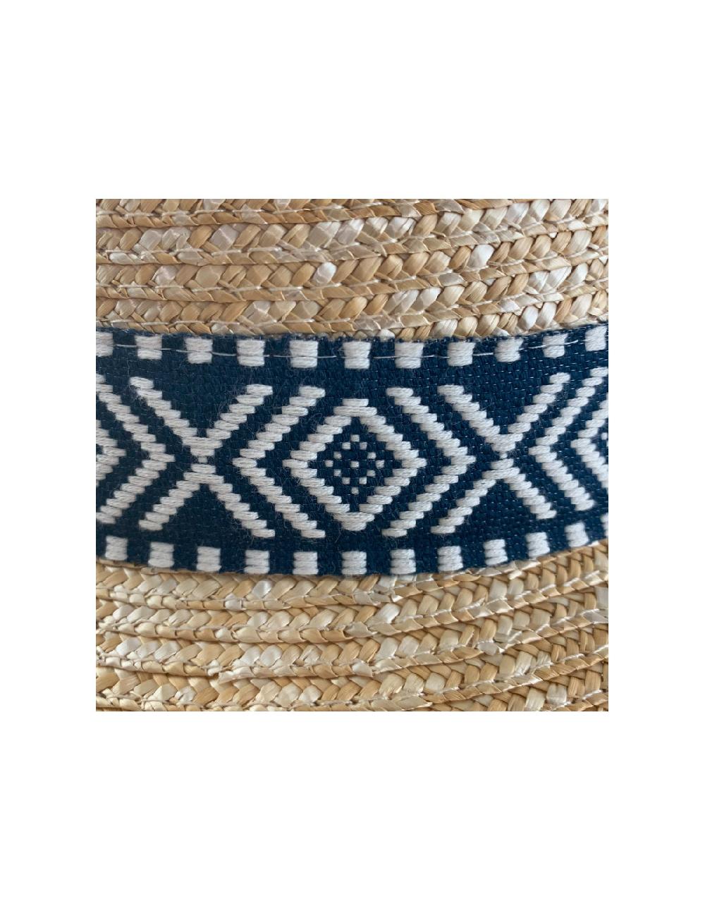 sombreros albero Sombrero Persepolis Natural Cinta Navy Rebajas